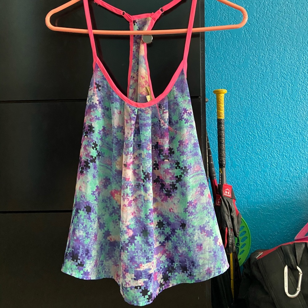 Colorful puzzle piece  tank top